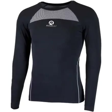 Rogelli Core 2-pack Ondershirt - Lange Mouwen - Unisex - Zwart - Maat XXL