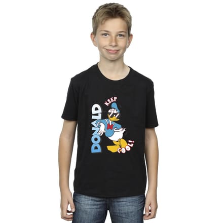 Disney Jongens Donald Duck Cool T-shirt (Zwart)