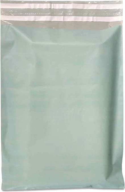 Plastic Verzendzakken MintGroen - 25 x 35 cm - Retourstrip - 20 stuks