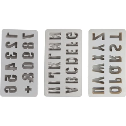 Siliconen gietvorm "ABC & 0-9"