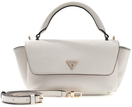 GUESS handtas schoudertas Gilda Top Handle Flap Cream White crème