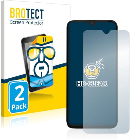 BROTECT - Screenprotector voor Gigaset GS4 - Folie Beschermfolie transparant 2 Stuks