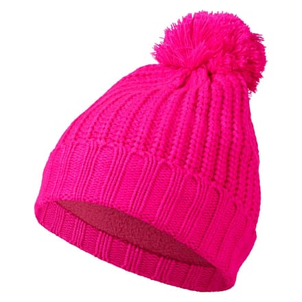 Feestmuts met pompon - One size / Fluor rose