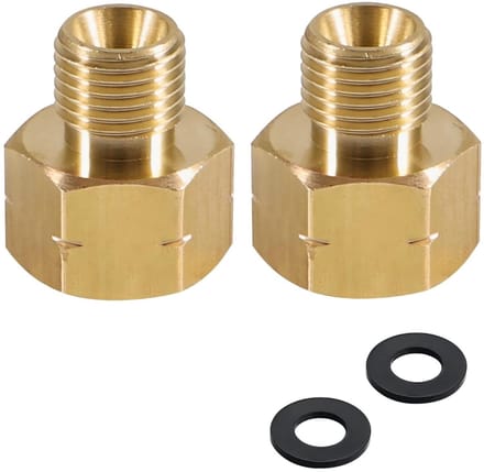 Dailygoods - Messing LPG Gasadapter Set van 2 Stuks