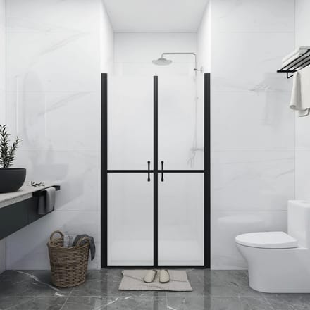 vidaXL - Douchedeur - (73-76)x190 - cm - ESG - mat