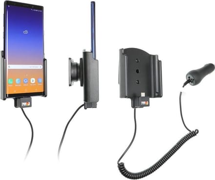 Brodit houder geschikt voor Samsung Galaxy Note 9 houder met 12/24V lader