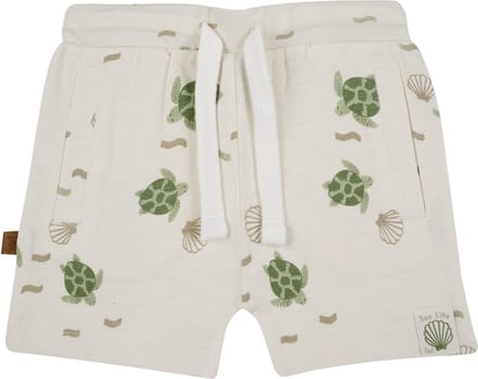 Frogs and Dogs - Turtle Short AOP | Gebroken wit - Katoen - Maat 86