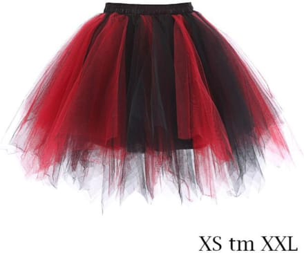 Super Tutu - Rood/zwart maat M