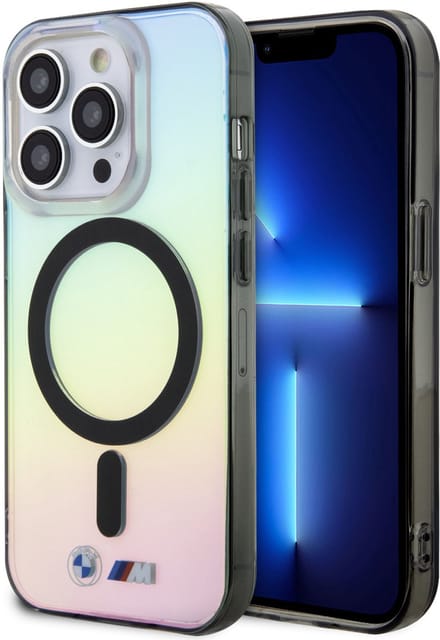 BMW Back Cover - Transparant voor iPhone 15 Pro - MagSafe-compatibel - Iridescent Design