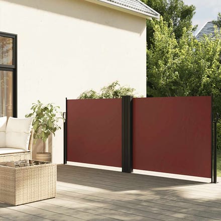 vidaXL - Windscherm - uittrekbaar - 120x600 - cm - bruin