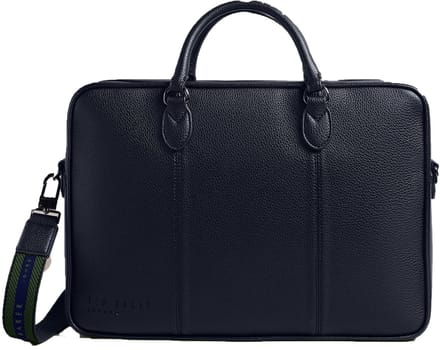 Ted Baker Business tas Laptoptas met laptopvak Kaden PU Webbing Document Bag Black Zwart