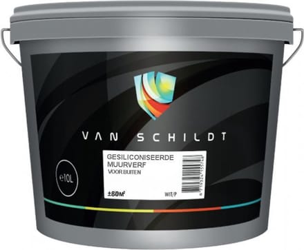 van Schildt Gesiliconiseerde Buiten Muurverf Mat 5 Liter Wit