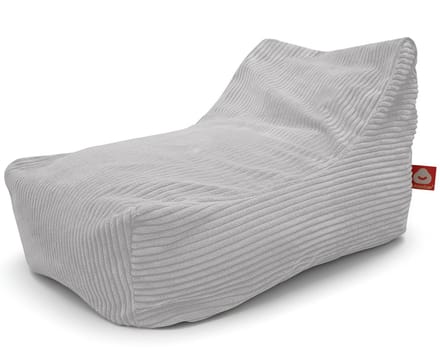 Whoober Bali – Lounge Zitzak – Grijs dik ribfluweel – Comfortabel & Duurzaam