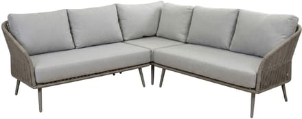 Hoek Loungebank Alezio | 3-delig | Latte & Camel
