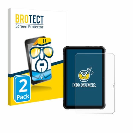 BROTECT - Screenprotector voor Blackview Active 7 - Folie Beschermfolie transparant 2 Stuks