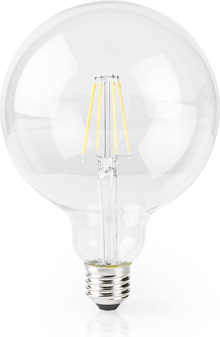 Nedis SmartLife LED Filamentlamp - Wi-Fi - E27 - 500 lm - 5 W - Warm Wit - 2700 K - Glas - Android / IOS - G125 - 1 Stuks