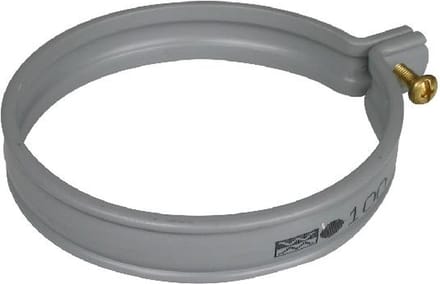 Beugelband PVC-U 70 mm grijs, per 1 stuk