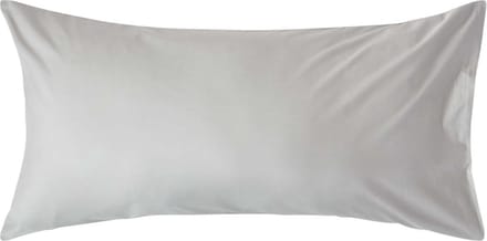 Homescapes Kussensloop 50x90 cm – Zilvergrijs – 100% Egyptisch Perkal Katoen – 200 TC