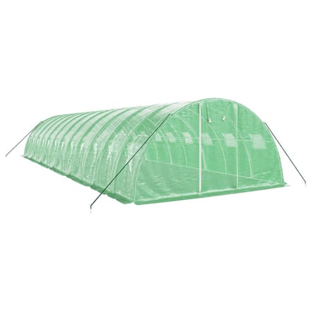 vidaXL - Tuinkas - met - stalen - frame - 48 - m² - 12x4x2 - m - groen