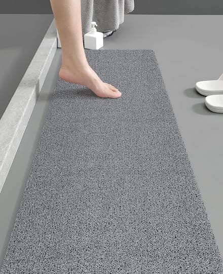 Antislip Douchemat 40 x 100 cm - Zachte Loofah Badkamermat met Sneldrogende Eigenschappen