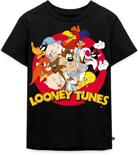 Looney Tunes Groep Premium T Shirt Kinderen