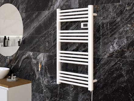 Elektrische Vrijstaande Verwarming Granitan Wit 500W Radiator Programmeerbaar 3 Standen Afmetingen