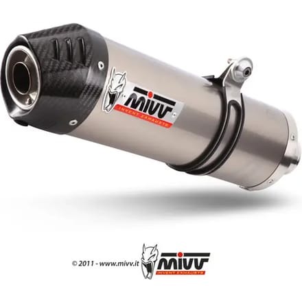 motoruitlaat Mivv Oval Carbon Cap titane Suzuki