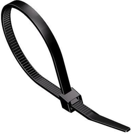 Kabelbinder - 200 x 2.5 mm - 100 stuks - Zwart - Allteq