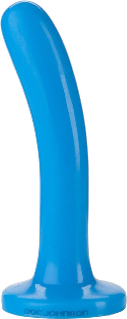 Doc Johnson Platinum Premium Silicone dildo The Slim blauw - 15,62 cm