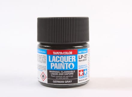 Tamiya Hobbyverf Enamel verf - LP-27 German Grey - Matt - Lacquer Paint - Verf potje - 10 ml