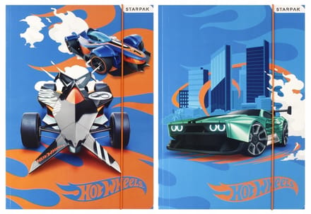 Hot Wheels STARPAK A4 kaart met elastiek - 337292