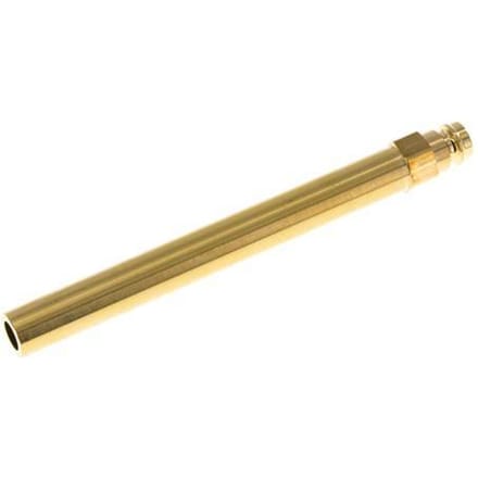 Messing DN 9 Tempereerkoppeling Insteeknippel 14x150 mm Push-in-aansluitingen
