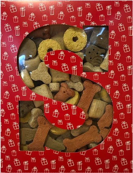Sint Letterdoosje Gemengde Koekjes voor Honden Het Sinterklaaskado