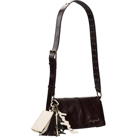Desigual schoudertas Galaxy Naron Mini Crossbody Bag Chocolate donkerbruin
