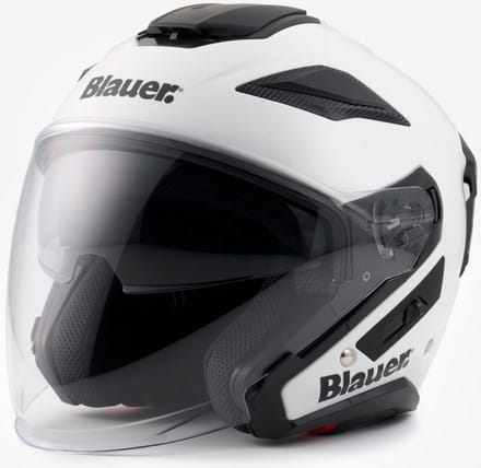Blauer JJ-01 Monocolor Wit Jethelm - Helm