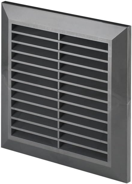 Rond Ventilatie Rooster Ø150mm - Toevoer & Afvoer Luchtrooster - Grijs ABS