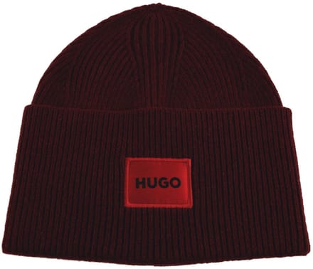 HUGO muts Xaff 6 Beanie Dark Red donkerrood