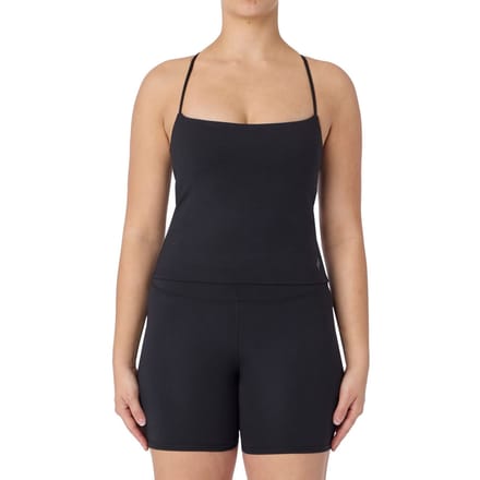 Skechers Goflex Slim Strappy Tank Polyester Dames Zwarte Actieve Top