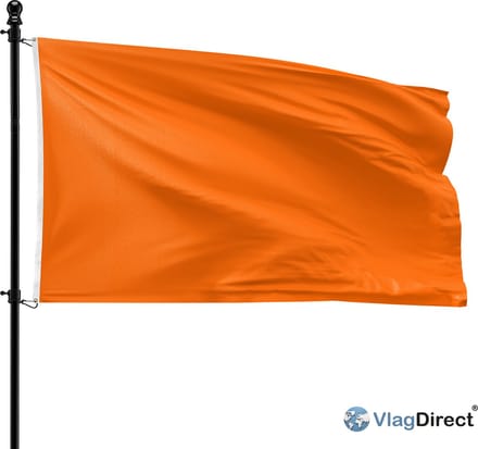 VlagDirect - Oranje vlag - 90 x 150 cm.