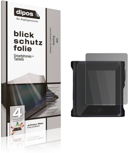 dipos – Matte Privacy Screenprotector geschikt voor Shanling M0S | Anti-Spy Beschermfolie