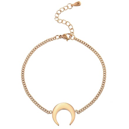 Victorious Dames Armband Roségoudkleurig – Roségoudkleurige Maan – 14 t/m 18cm