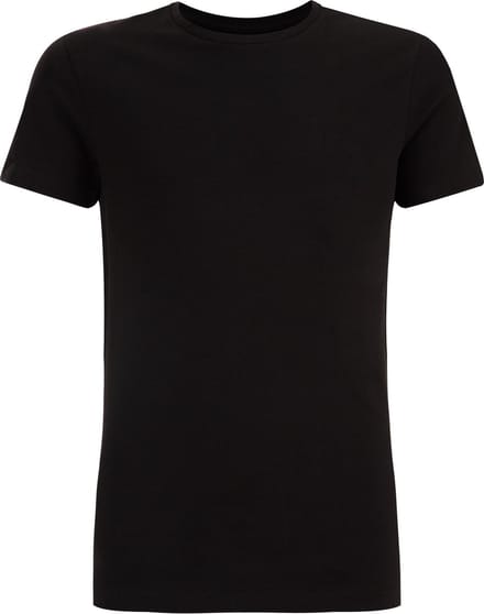 WE Fashion Jongens basic T-shirt met ronde hals van katoenmix