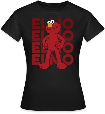 Sesamstraat Elmo Pose T-Shirt Dames