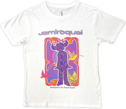 Jamiroquai - Emergency Heren T-shirt - M - Wit