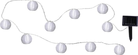 Star Trading Solarlantaarn lichtketting 'Festival', schemersensor, 10 LED's, wit, 270cm