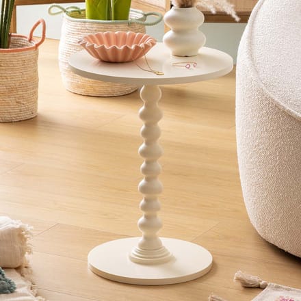 Eazy Living Bijzettafel Ø 38 cm Roselin Ivoor