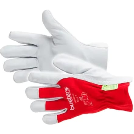 Busters Handschoenen Tropic Leder Rood/wit M7