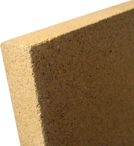 Vermiculiet plaat voor kachels - Vuurvast, 30 mm dik, 400 x 300 mm