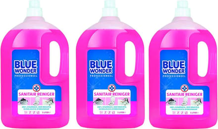 Blue Wonder Professioneel Sanitair-reiniger Dop - 3 stuks + gratis KD Spons