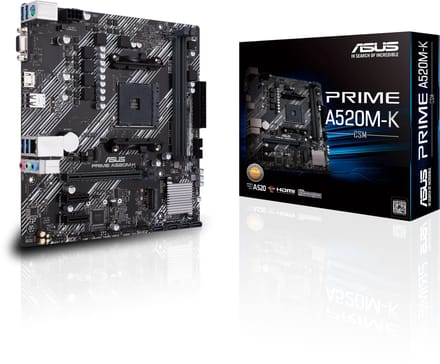 ASUS Prime A520M-K - Moederbord - Socket AM4 - Micro-ATX - AMD A520 chipset